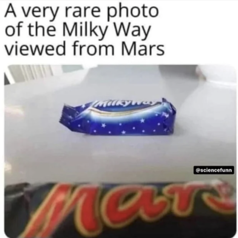 milky way from mars - A very rare photo of the Milky Way viewed from Mars kywa sciencefunn Mars