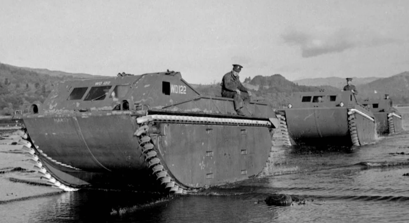 The Alligator. Amphibious landing vehicle, 1941.