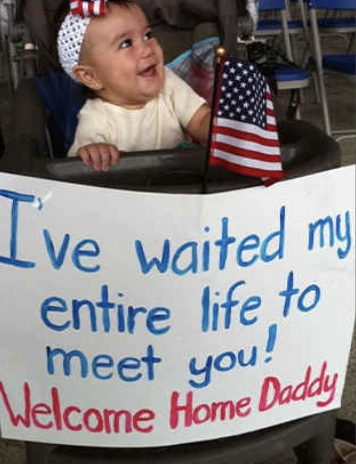 banner - I've waited my entire life to meet you! Welcome Home Daddy