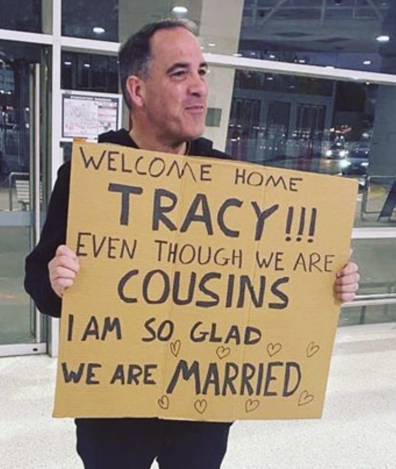 protest - Welcome Home Tracy!!! Even Though We Are Cousins I Am So Glad We Are Married B