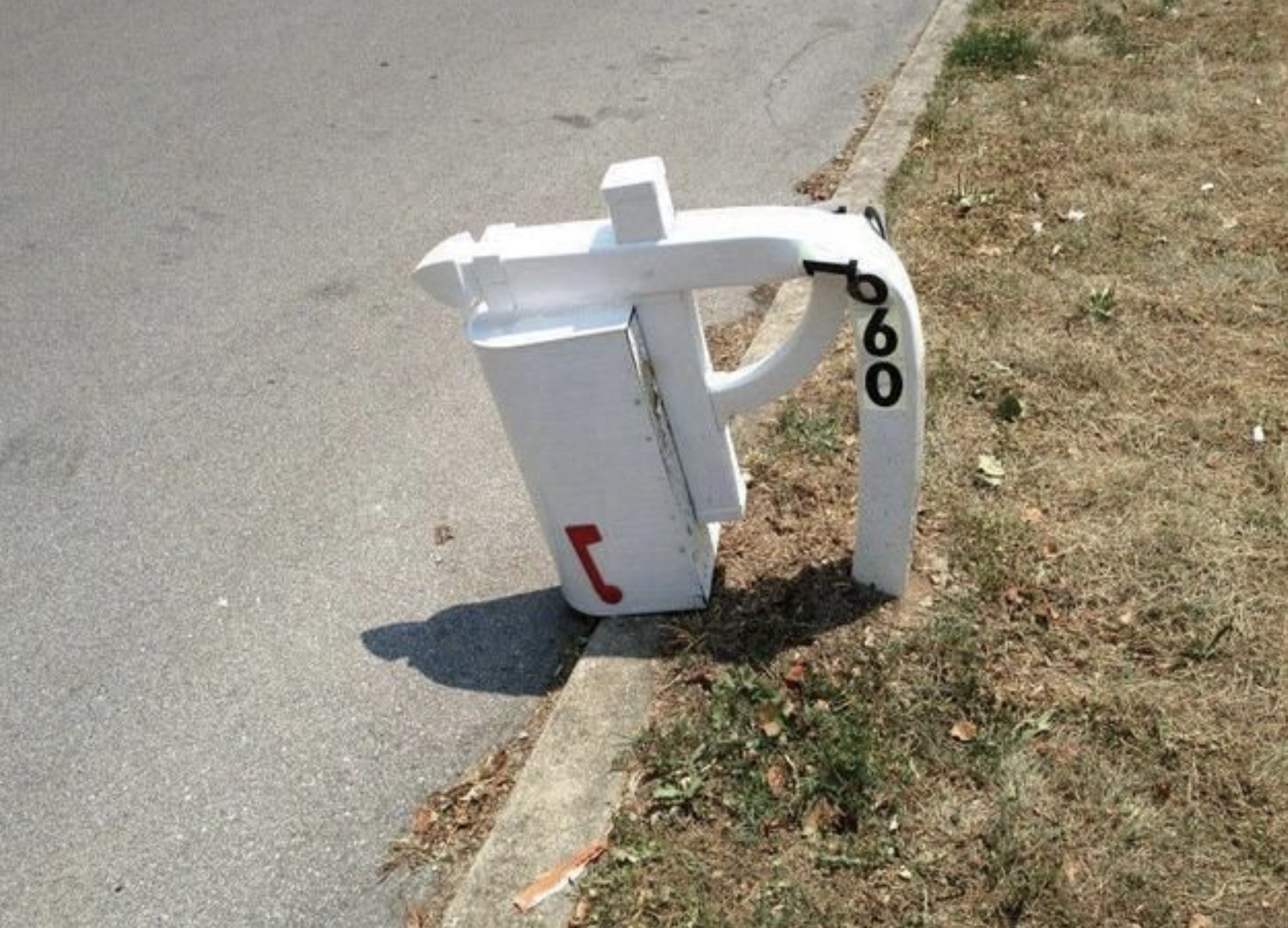 melted mailbox