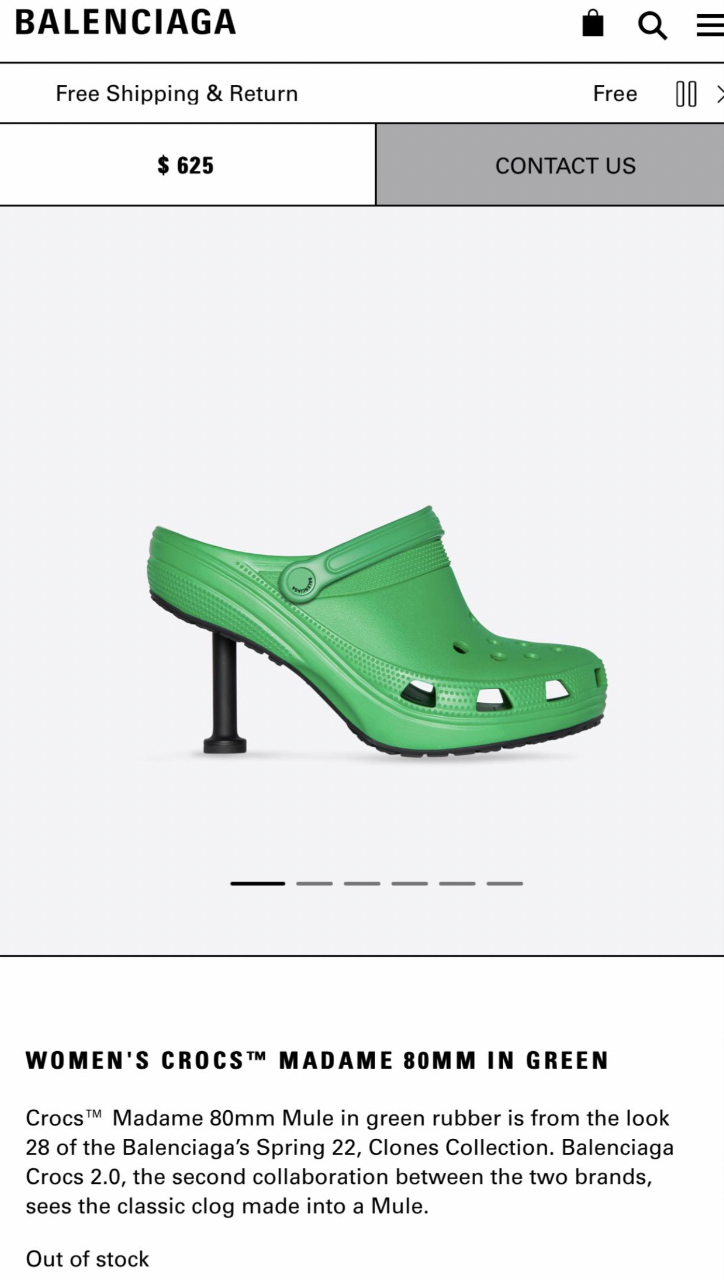 basic pump - Balenciaga Free Shipping & Return $625 Q Free 00 Contact Us Women'S Crocs Madame Somm In Green Crocs Madame 80mm Mule in green rubber is from the look 28 of the Balenciaga's Spring 22, Clones Collection. Balenciaga Crocs 2.0, the second colla