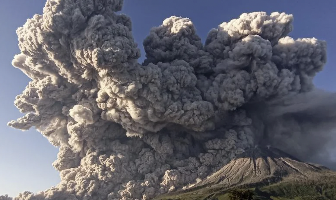 Mount Sinabung is an active stratovolcano, and erupts incredibly often, spewing lava and ash throughout the surrounding area.