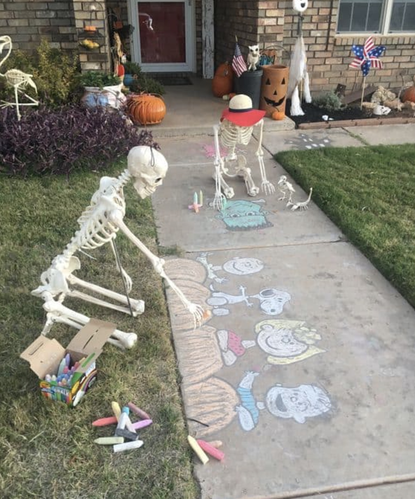 funny skeleton decorations