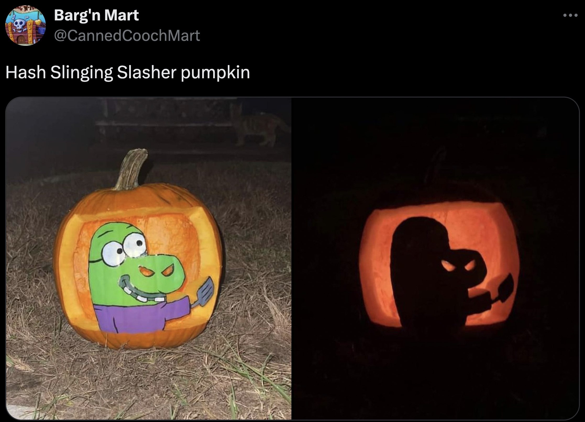 jack-o'-lantern - Barg'n Mart CoochMart Hash Slinging Slasher pumpkin