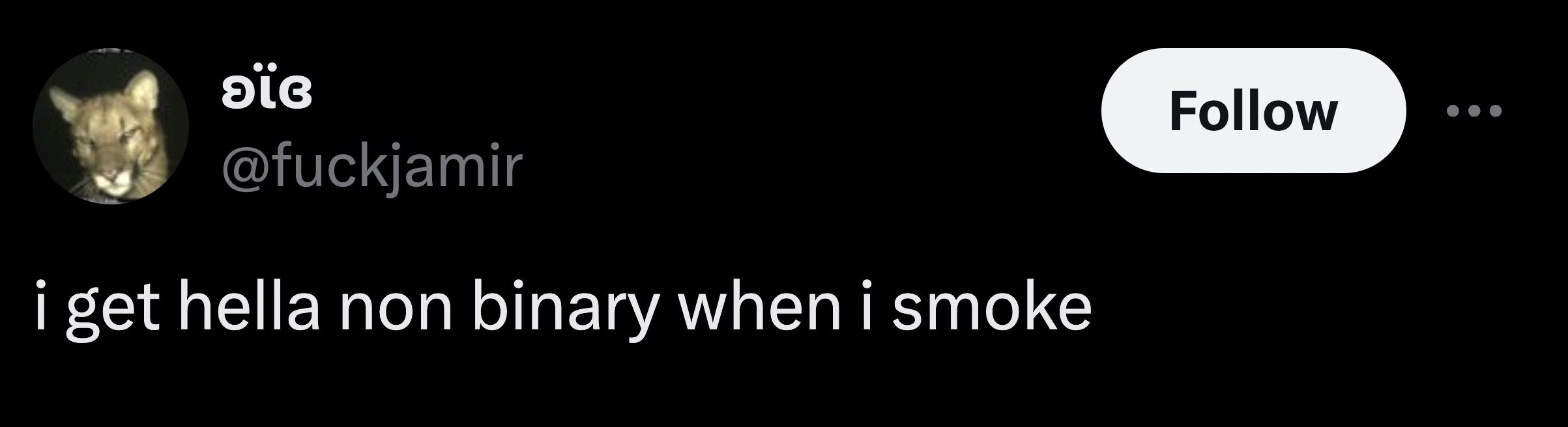 Imgflip - sic i get hella non binary when i smoke