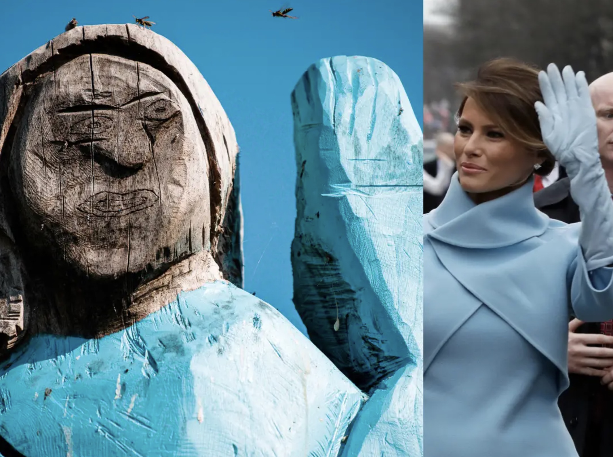 melania trump statue slowenien