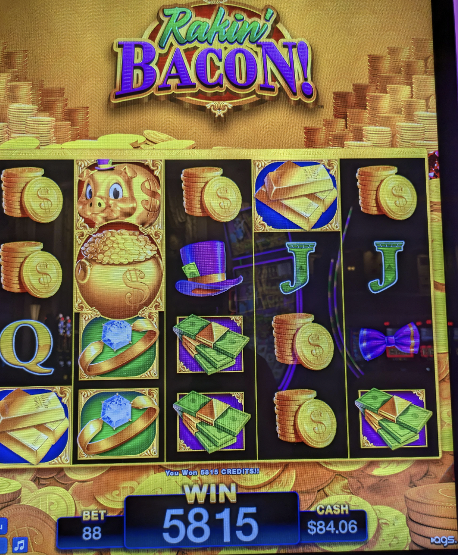 cupcake - Q Ralink Bacon! 510 Win J Bet 88 5815 Cash $84.06