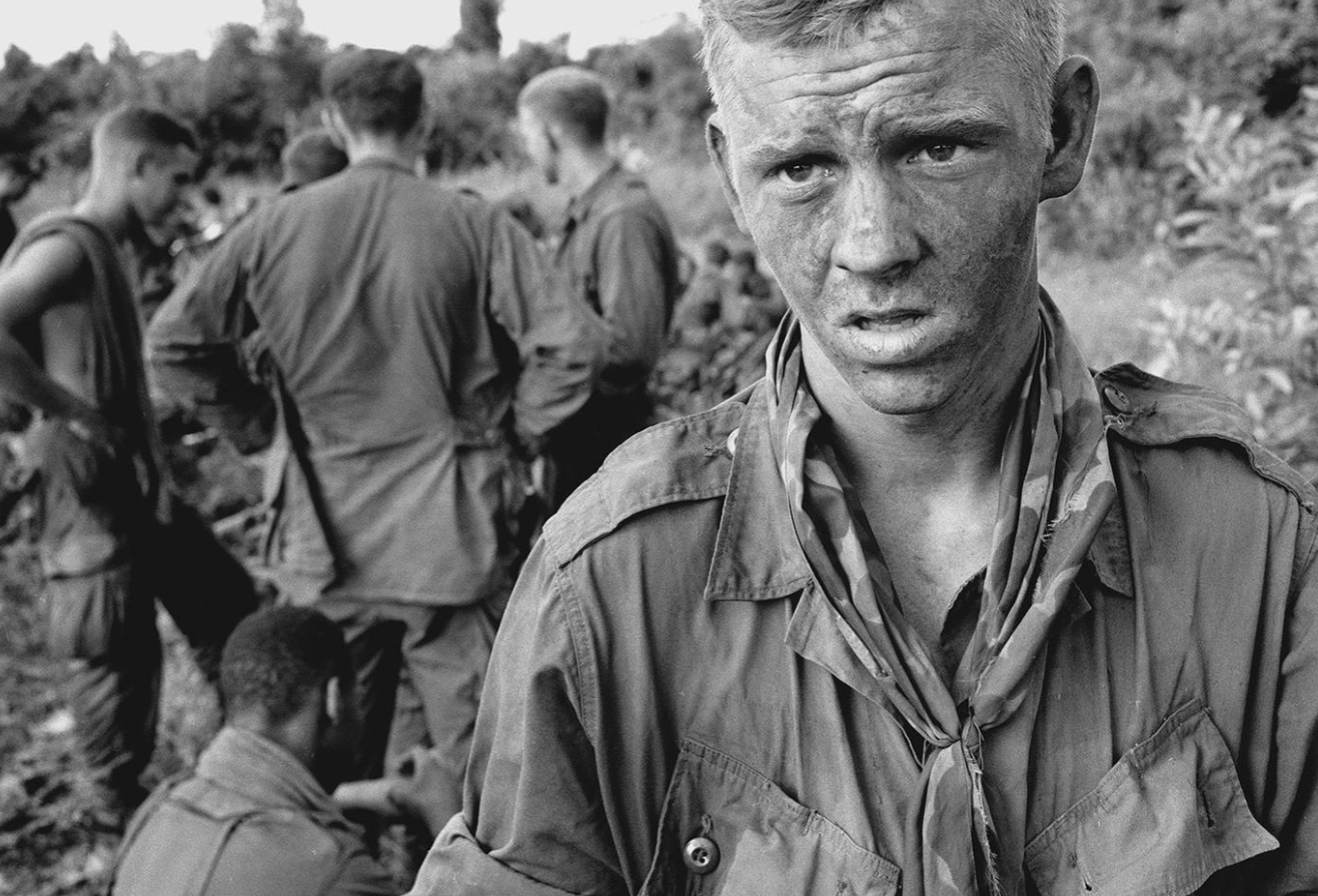 American paratrooper after combat, 1966.