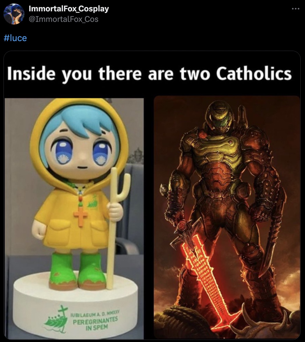 doom slayer - ImmortalFox_Cosplay Inside you there are two Catholics Jubilaeum A. D. Mixy Peregrinantes In Spem