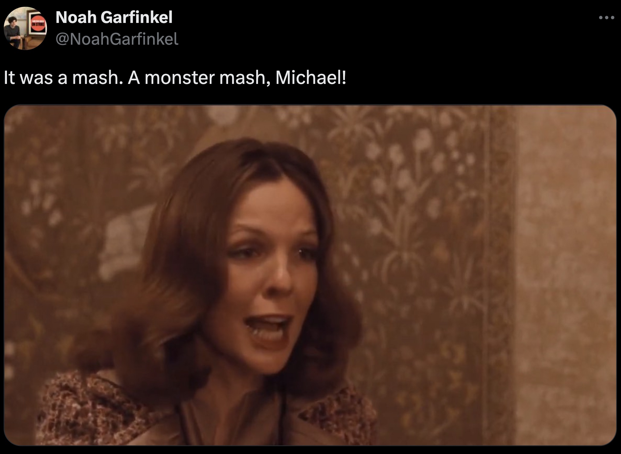 screenshot - Noah Garfinkel It was a mash. A monster mash, Michael!