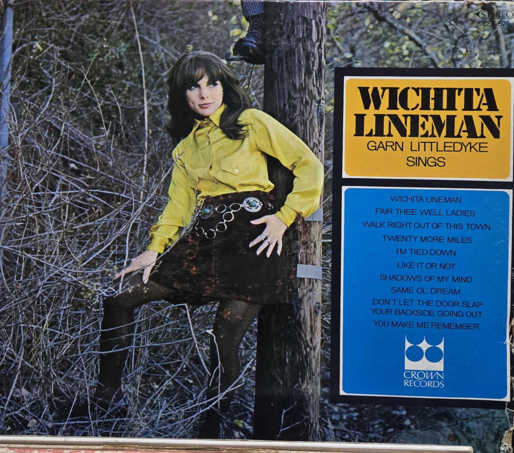 tree - Wichita Lineman Garn Littledyke Sings Wichita Lineman Fair Thee Well Ladies Walk Right Out Of This Town Twenty More Miles Tm Tied Down It Or Not Shadows Of My Mind Same Ol Dream Don'T Let The Door Slap Your Backside Going Out You Make Me Remember C