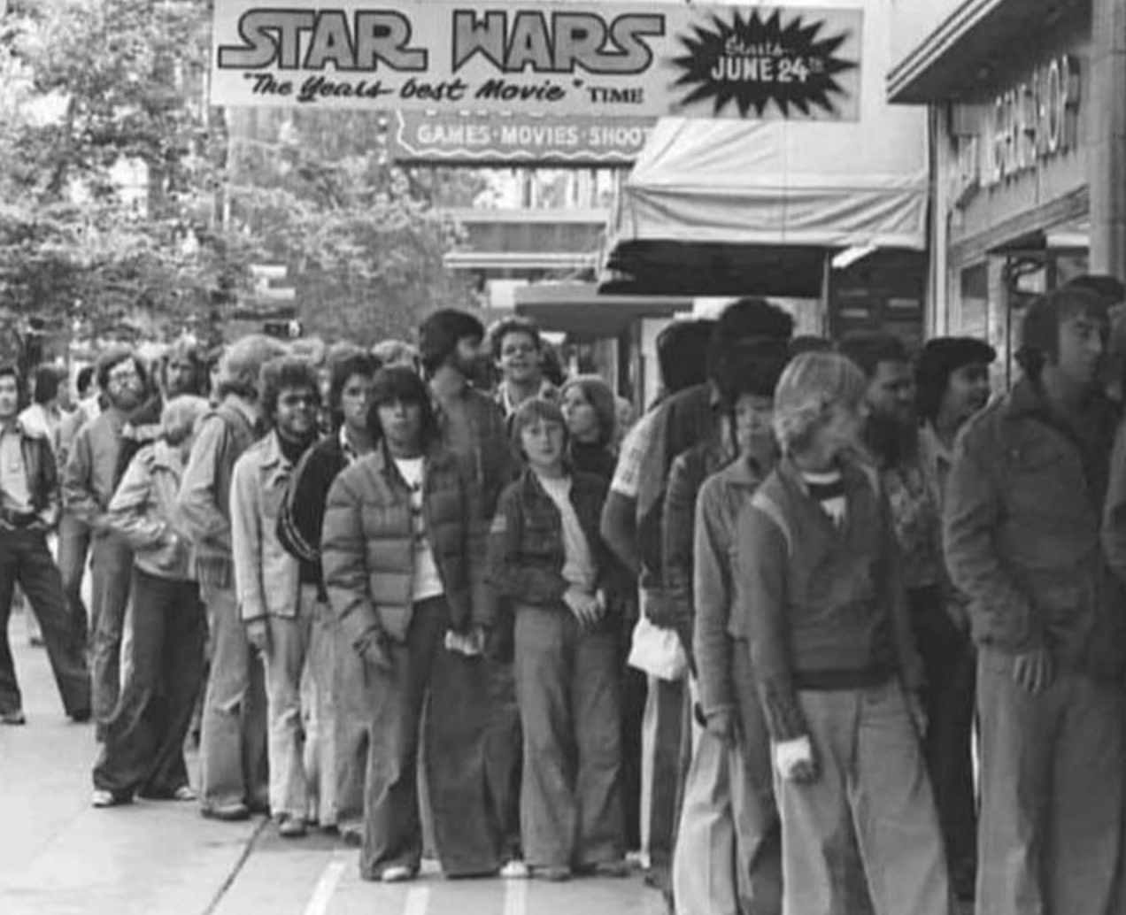 star wars lines 1977 - Star Wars The Healsbest Movie "Time Games Movies Shoot June 24