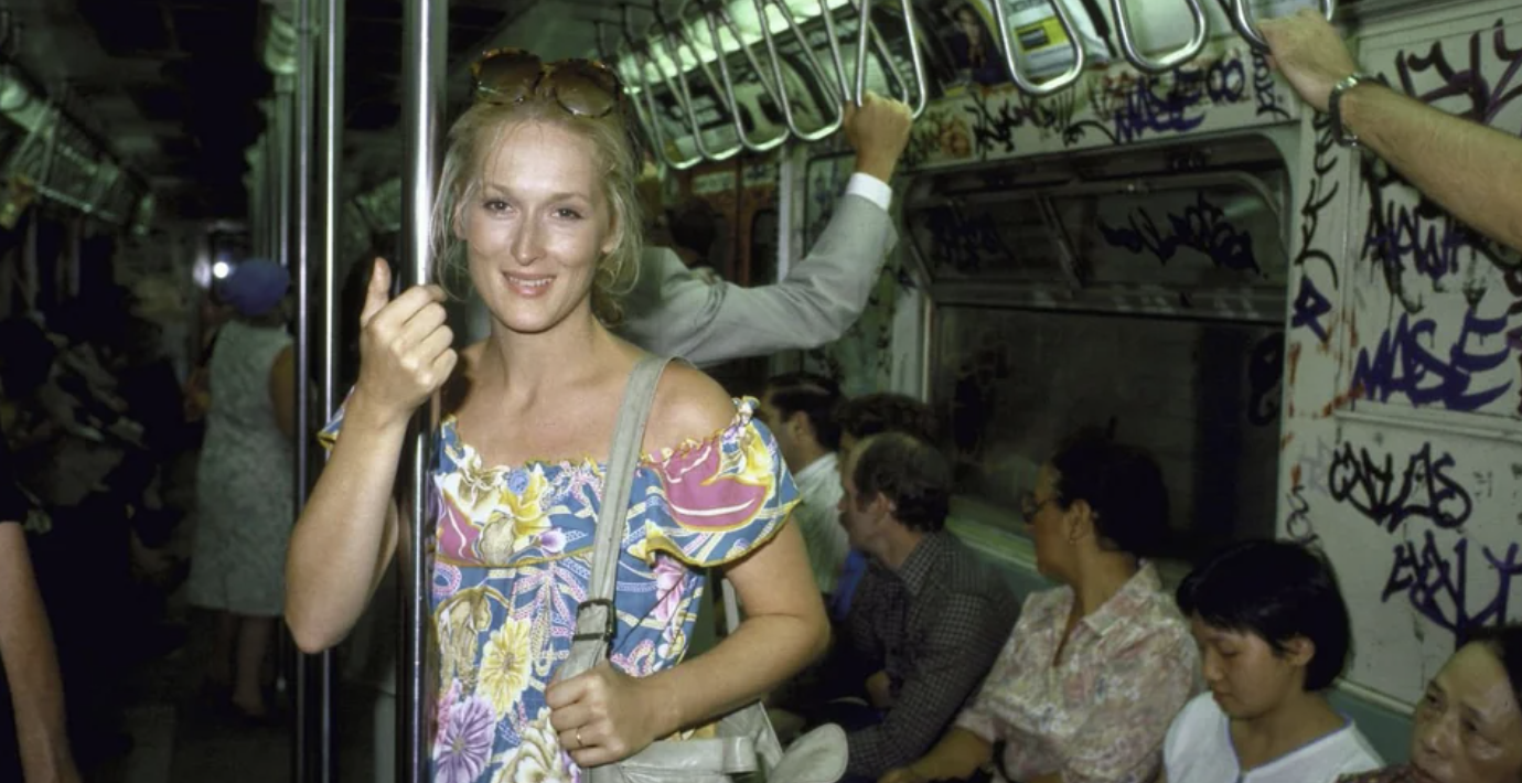 meryl streep subway -