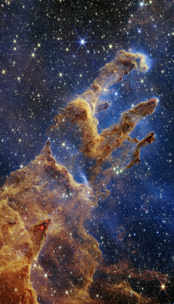 James Webb captures the Pillars of Creation.