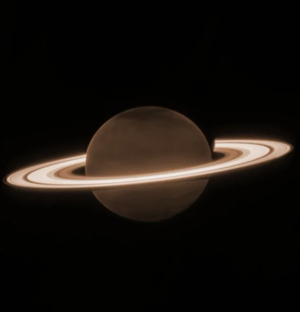 Saturn taken by the James Webb Telescope.