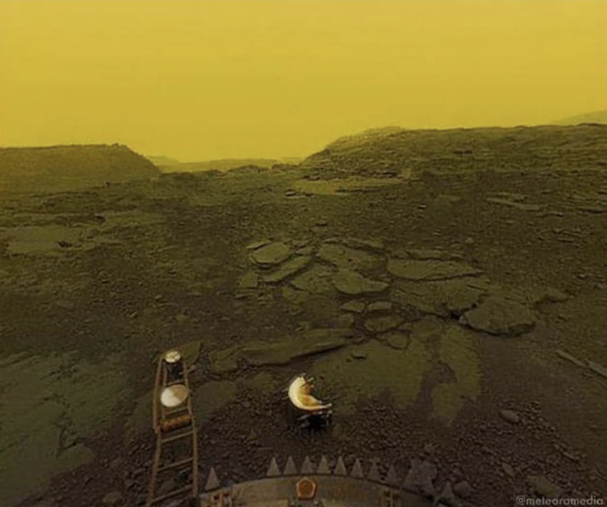 The clearest picture ever taken on the surface of Venus.