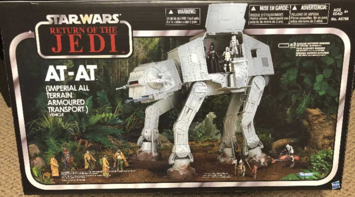 star wars endor atat - Star Wars Return Of The Jedi AtAt Imperial All Terrain Armoured Transport Vehicle Warning Mise En Garde Our Petit Advertencia Pelono Of Aspoda O Age Cad No. Act