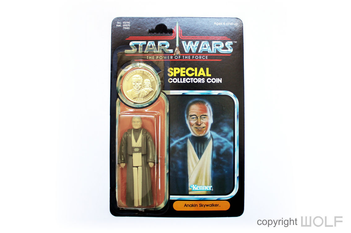 80s star wars figures - No. 93790 Asst. 69570 74580 Ages 4 and up Star Wars The Power Of The Force Special Collectors Coin Kenner Anakin Skywalker. copyright Olf