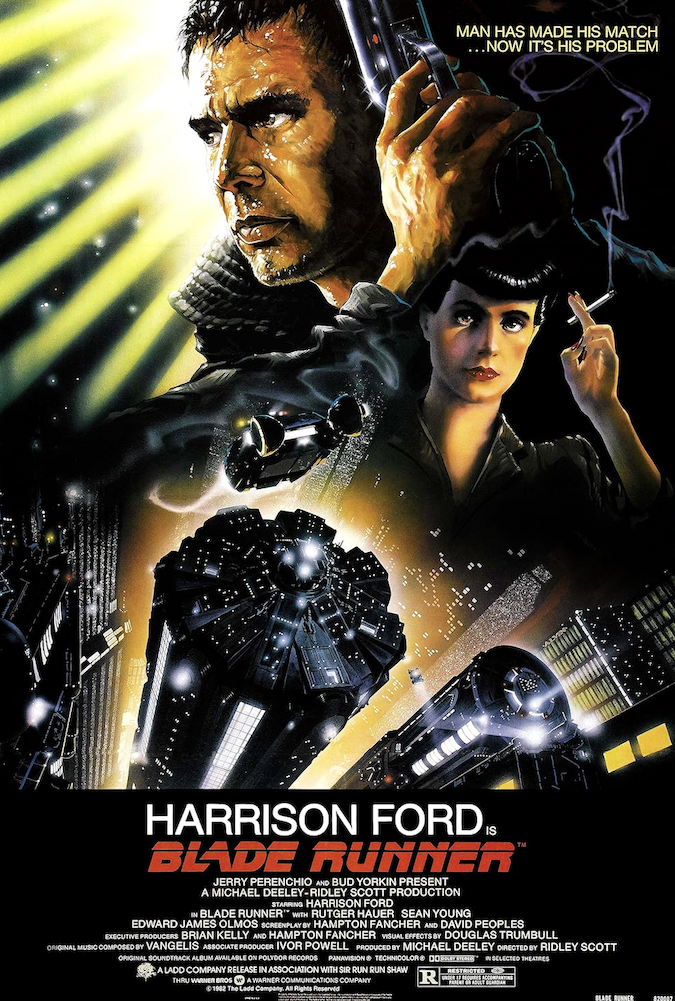 blade runner movie poster - Man Has Made His Match ...Now It'S His Problem Harrison Ford Blade Runner Jerry Perenchiodud Yorkin Present A Michael DeeleyDley Scott Production Harrison Ford Blade Runner Rutger Hauer Sean Young Coward James Clmoshampton Fanc