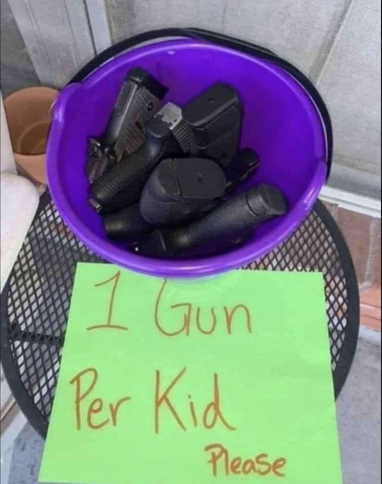 birthday cake - 1 Gun Per Kid Please