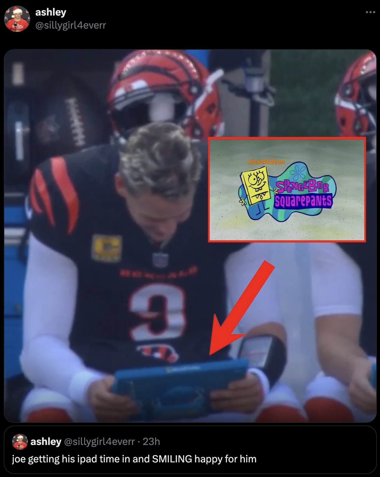 player - ashley ashley. 23h joe getting his ipad time in and Smiling happy for him nickelodeon Spongebob SquarePants