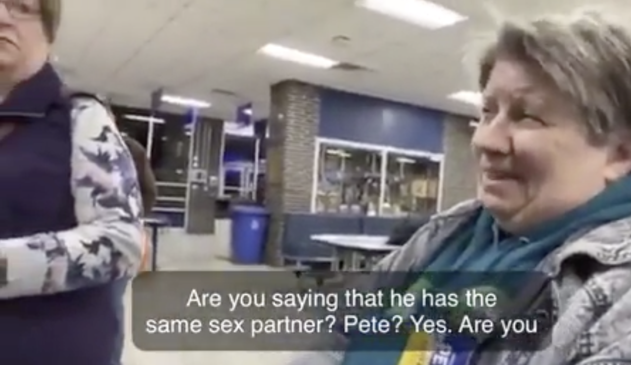 Woman tries to take back her vote for Pete Buttigieg after finding out he’s gay. 