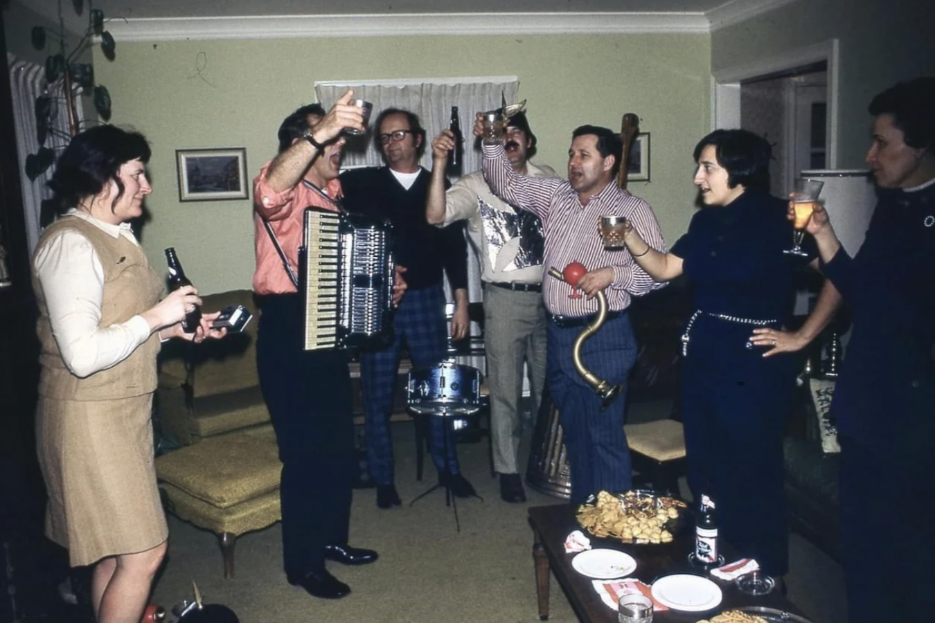 House party in Wauwatosa, WI, 1973. Photo courtesy of Kodachrome Milwaukee.