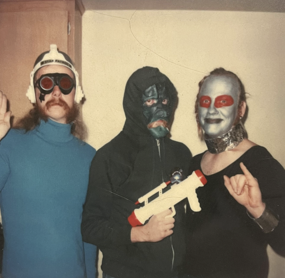 “My dad and my uncles at a Halloween party, circa 1978.”