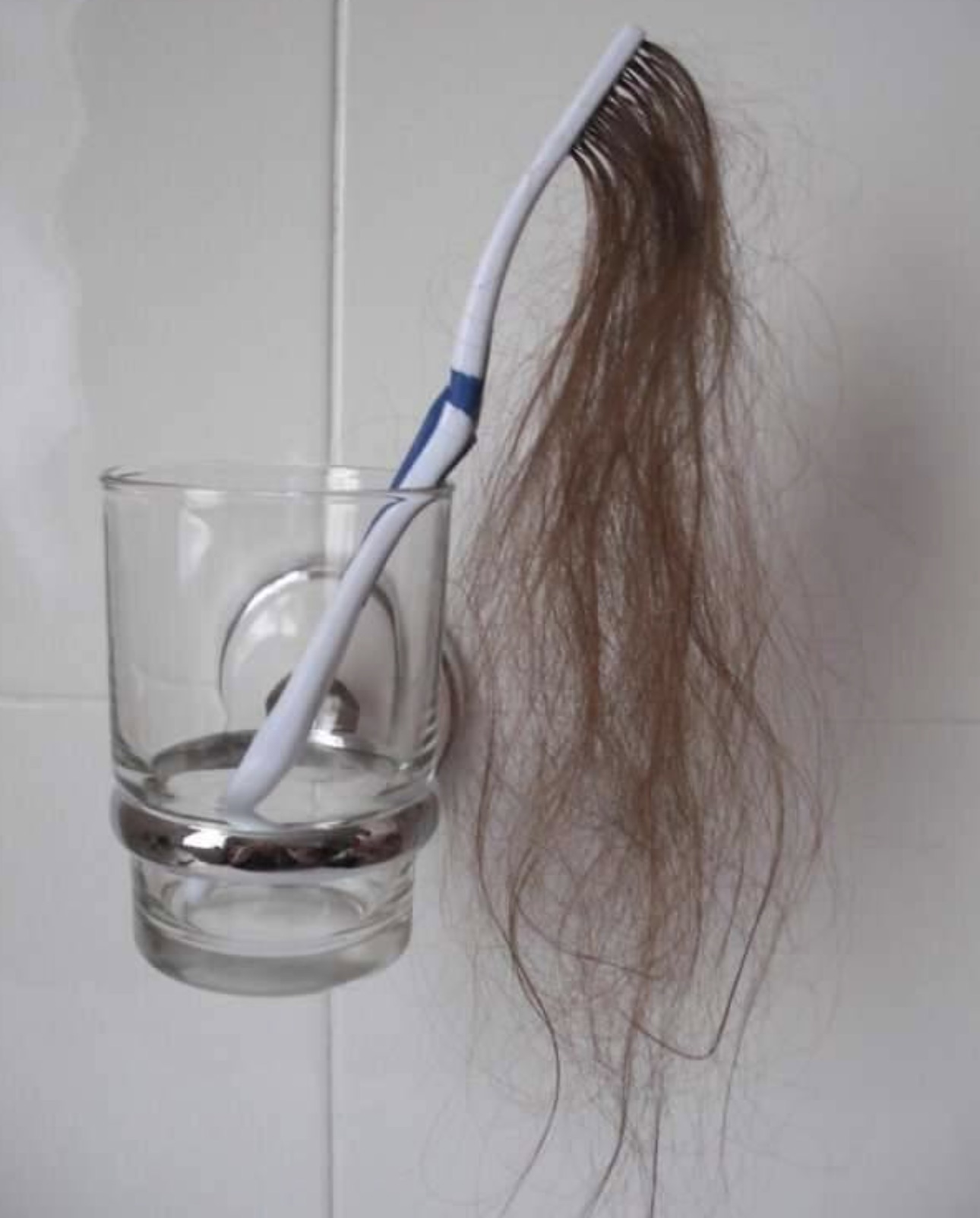 toothbrush with hair