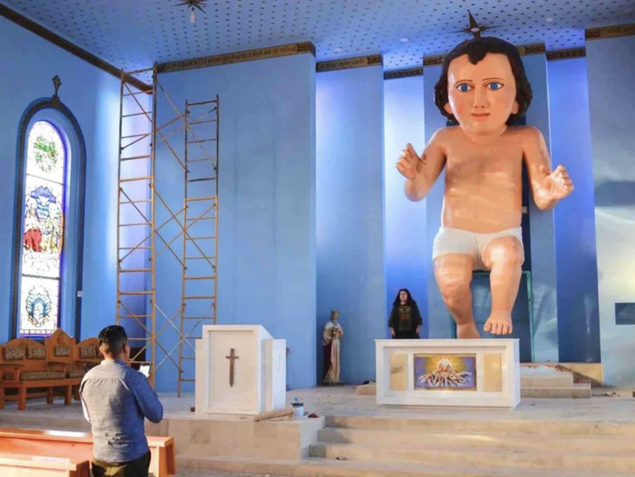 baby jesus statue mexico - t