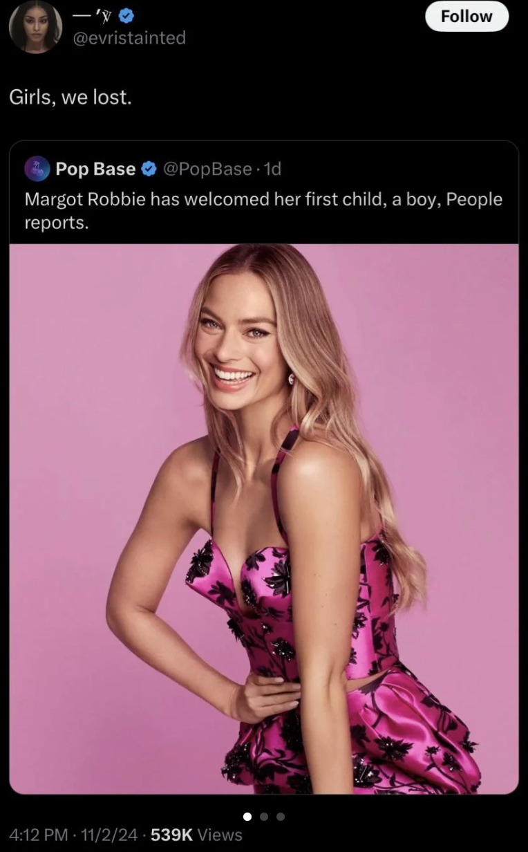 margot robbie vogue - Girls, we lost. Pop Base PopBase1d Margot Robbie has welcomed her first child, a boy, People reports. 112 Views