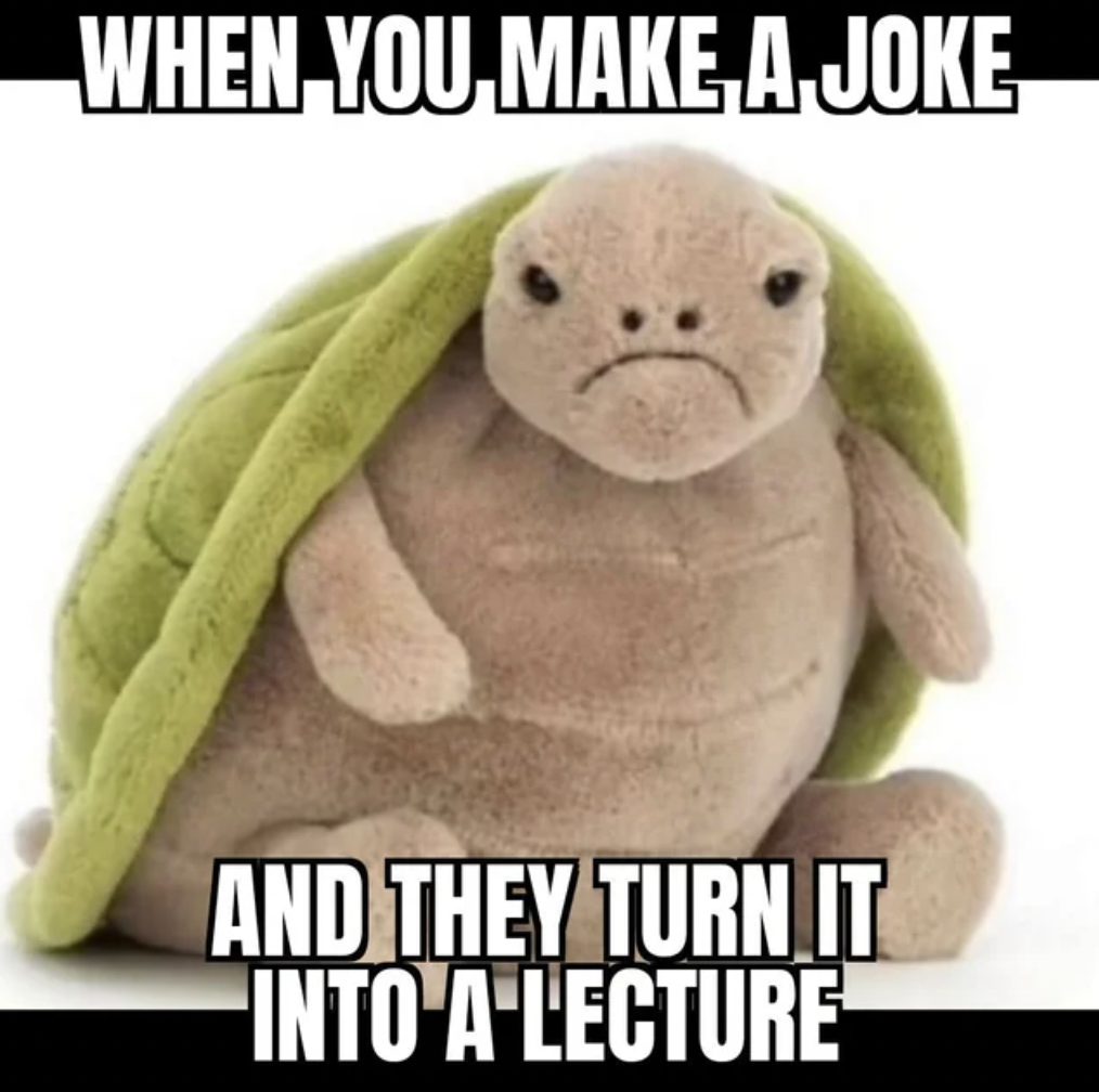 timmy jellycat - When You Make A Joke And They Turn It Into A Lecture