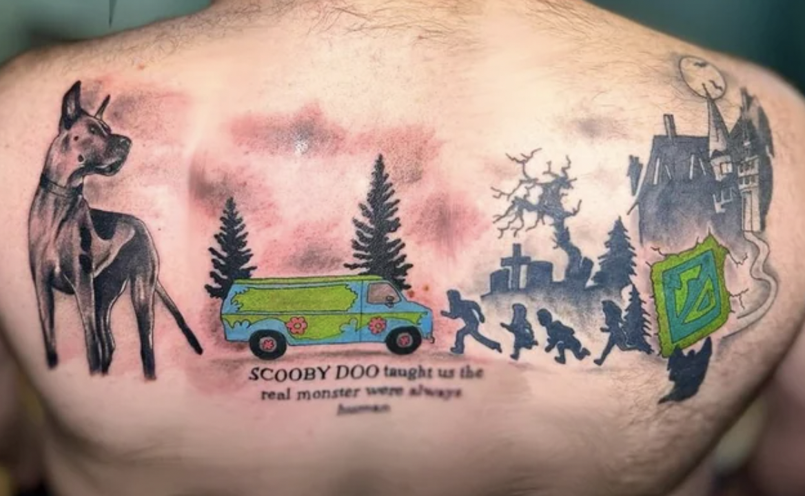 tattoo - Scooby Doo taught us the real monster were always