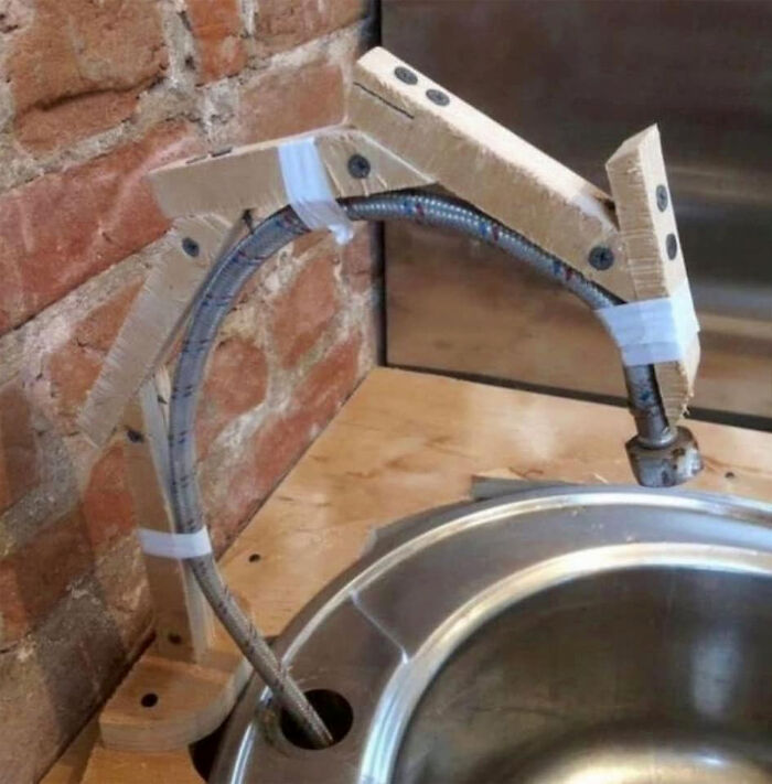 Just buy a proper faucet, this is terrible.