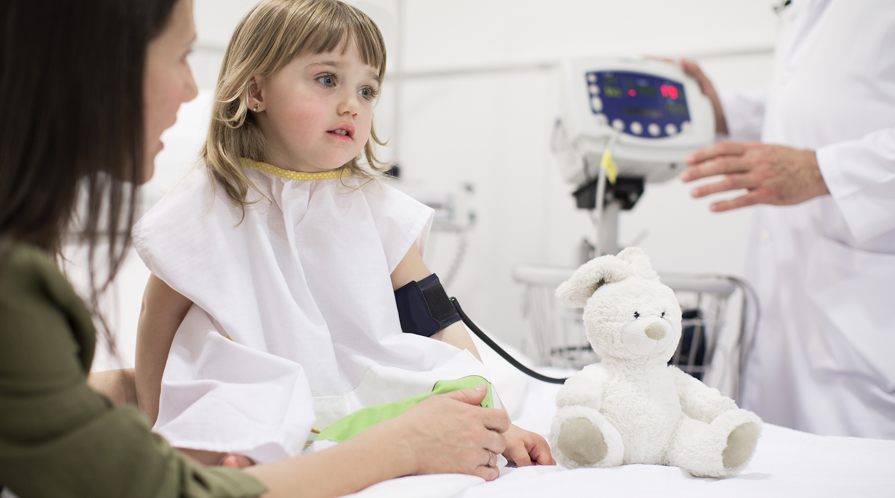 child in hospital