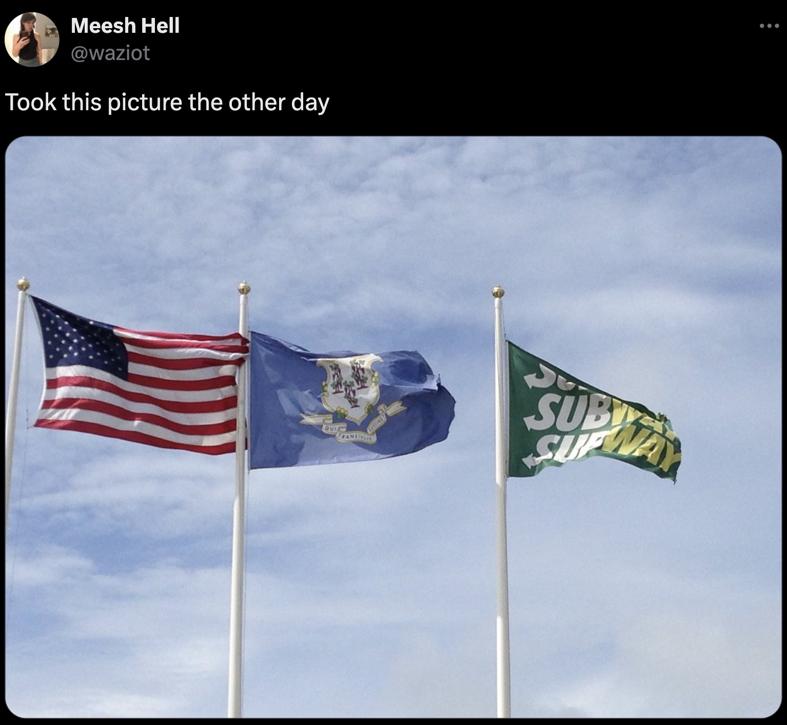 flag of the united states - Meesh Hell Took this picture the other day Qut Transili Sub Suf