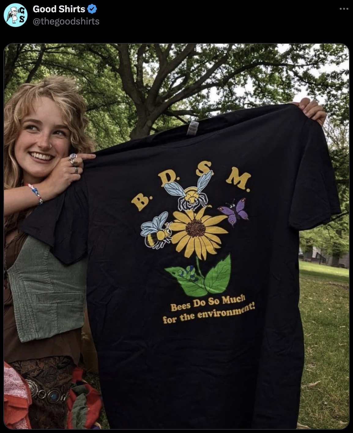 girl - Good Shirts B. D M. Bees Do So Much for the environment! .