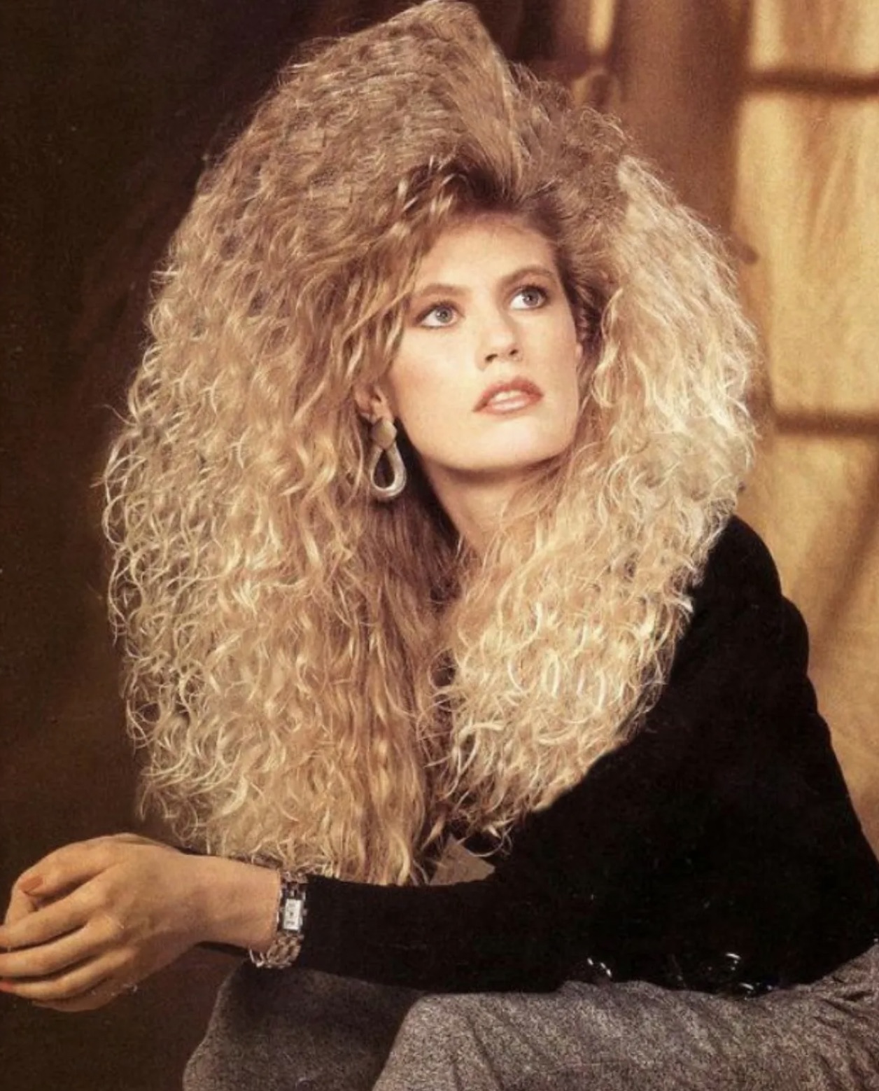 80s big hair