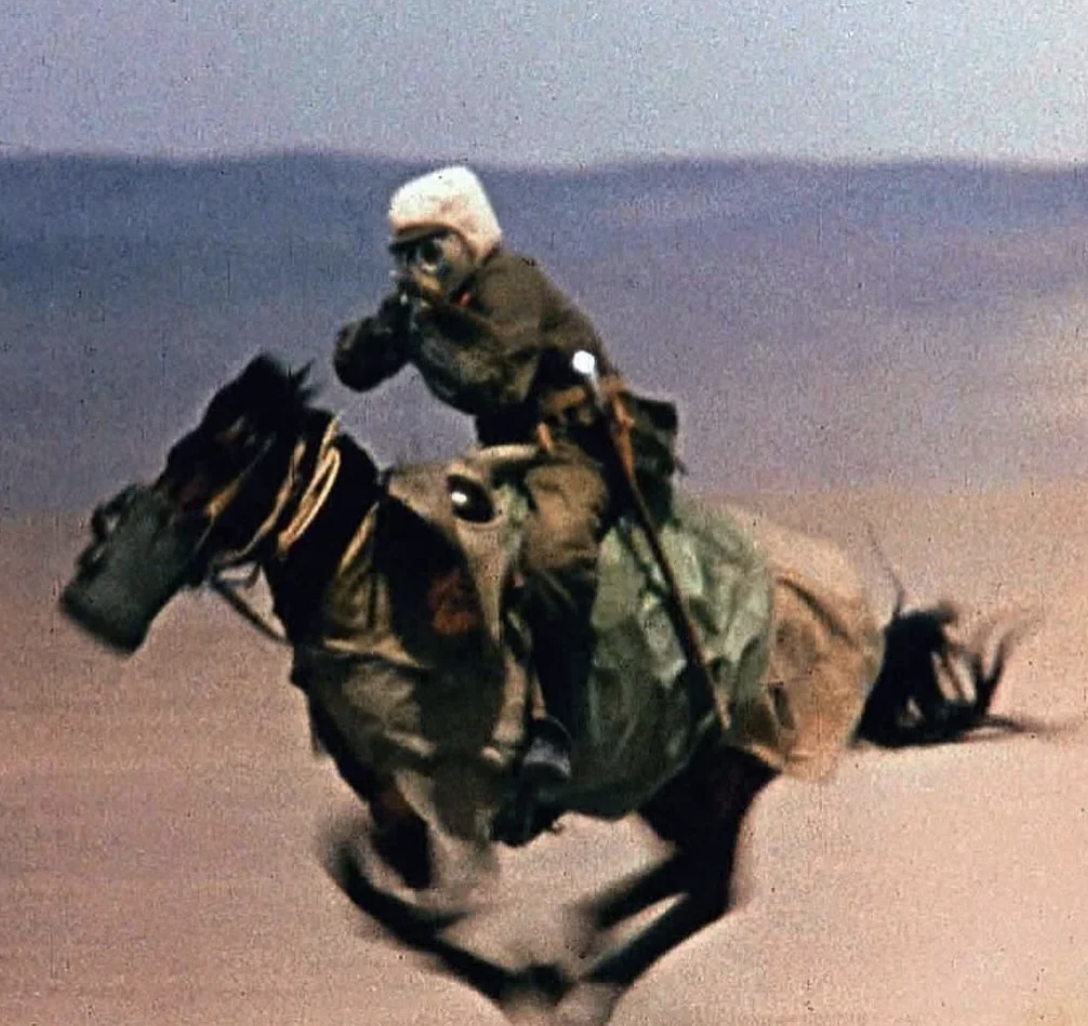 chinese army horseman nuclear explosion