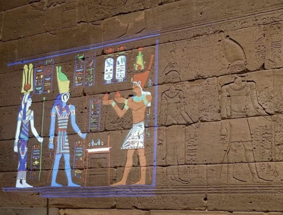 egyptian temples hieroglyphs - Ke