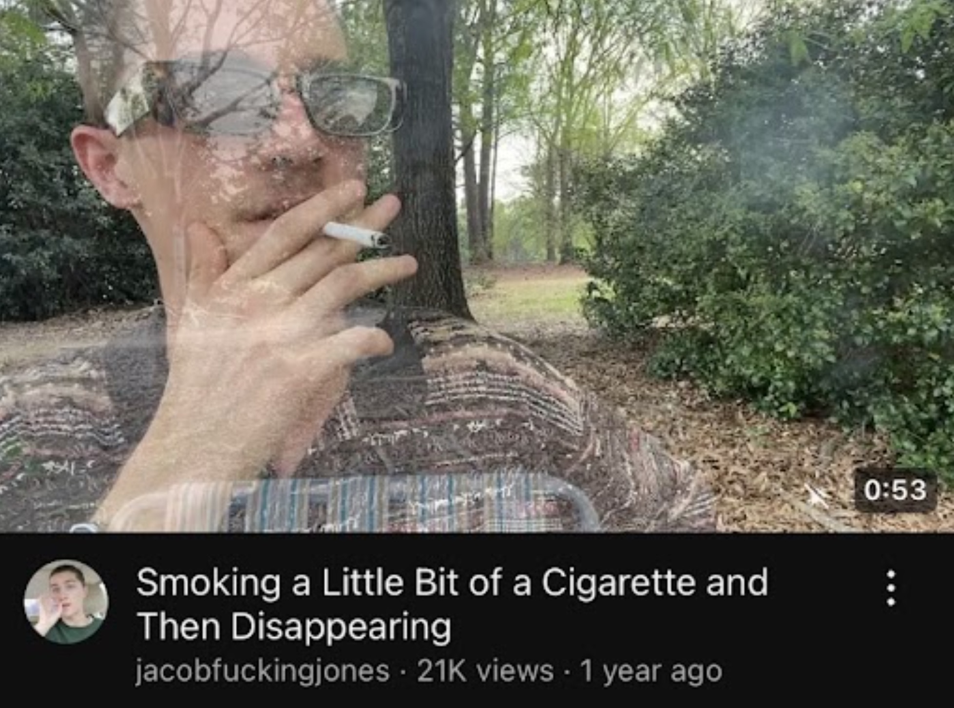 tree - Smoking a Little Bit of a Cigarette and Then Disappearing jacobfuckingjones 21K views 1 year ago