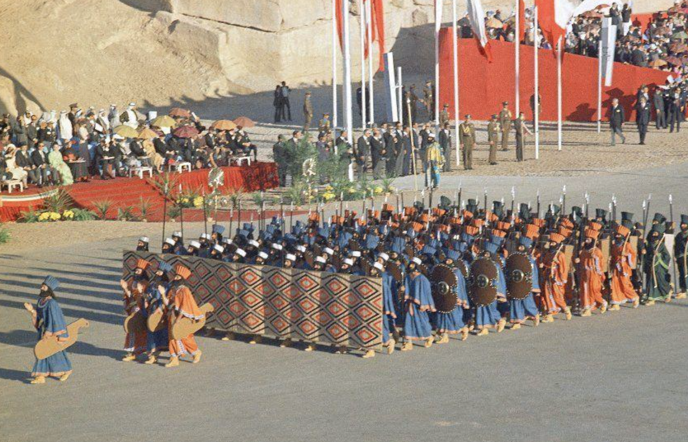 2500-year celebration of the Persian Empire. Persepolis, Iran. October 1971.