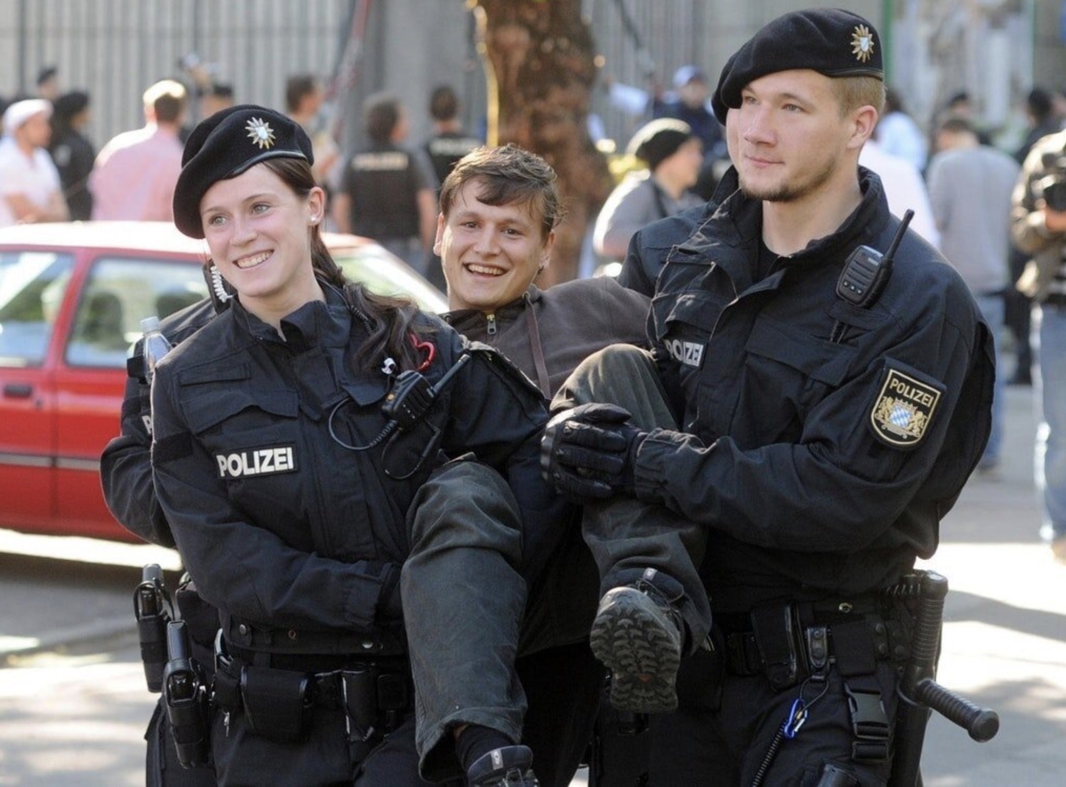 photogenic german police