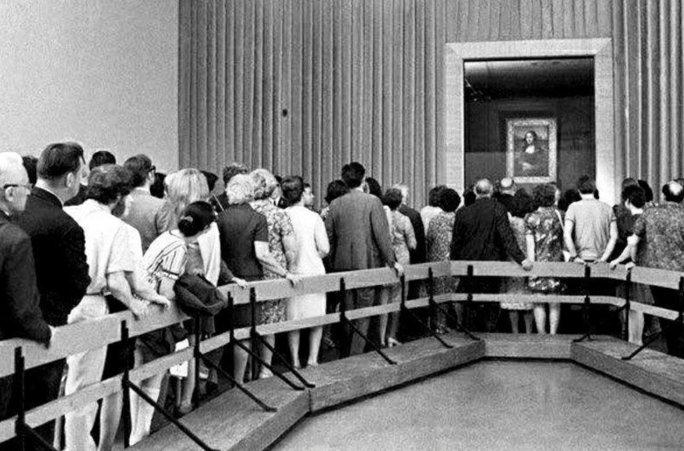 Admiration for Mona Lisa, Moscow, 1974.