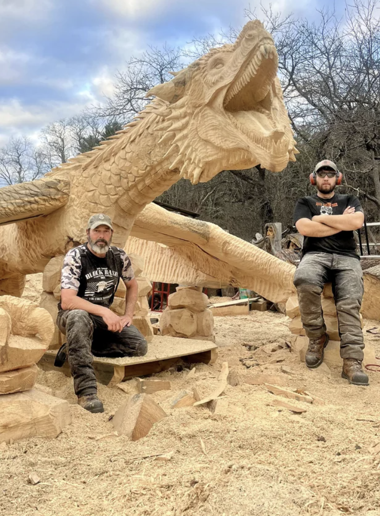 “My buddy and I give trees a new life.”