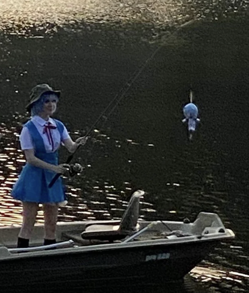 rei ayanami fishing meme