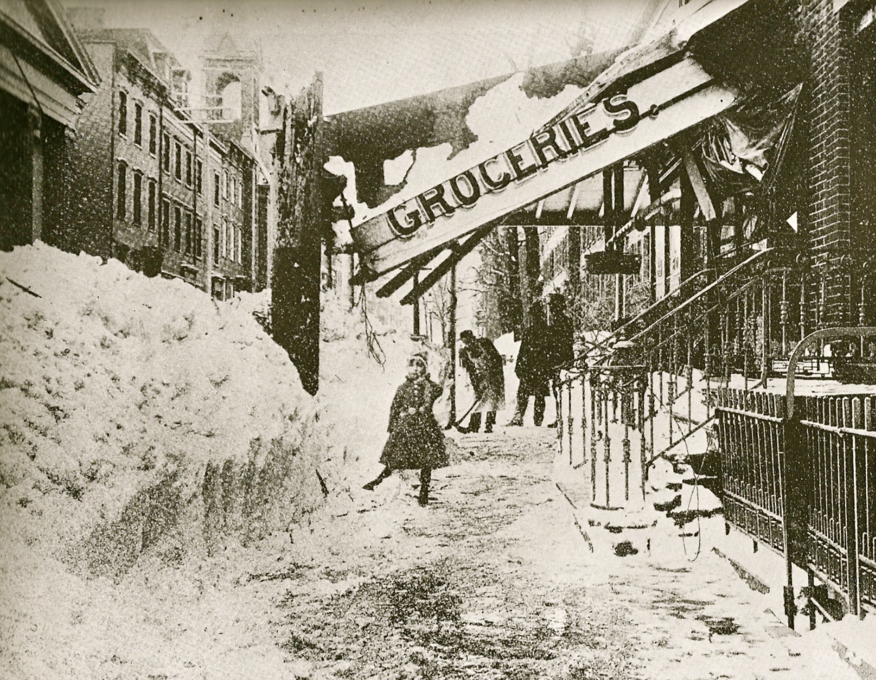 great blizzard of 1888 - Groceries