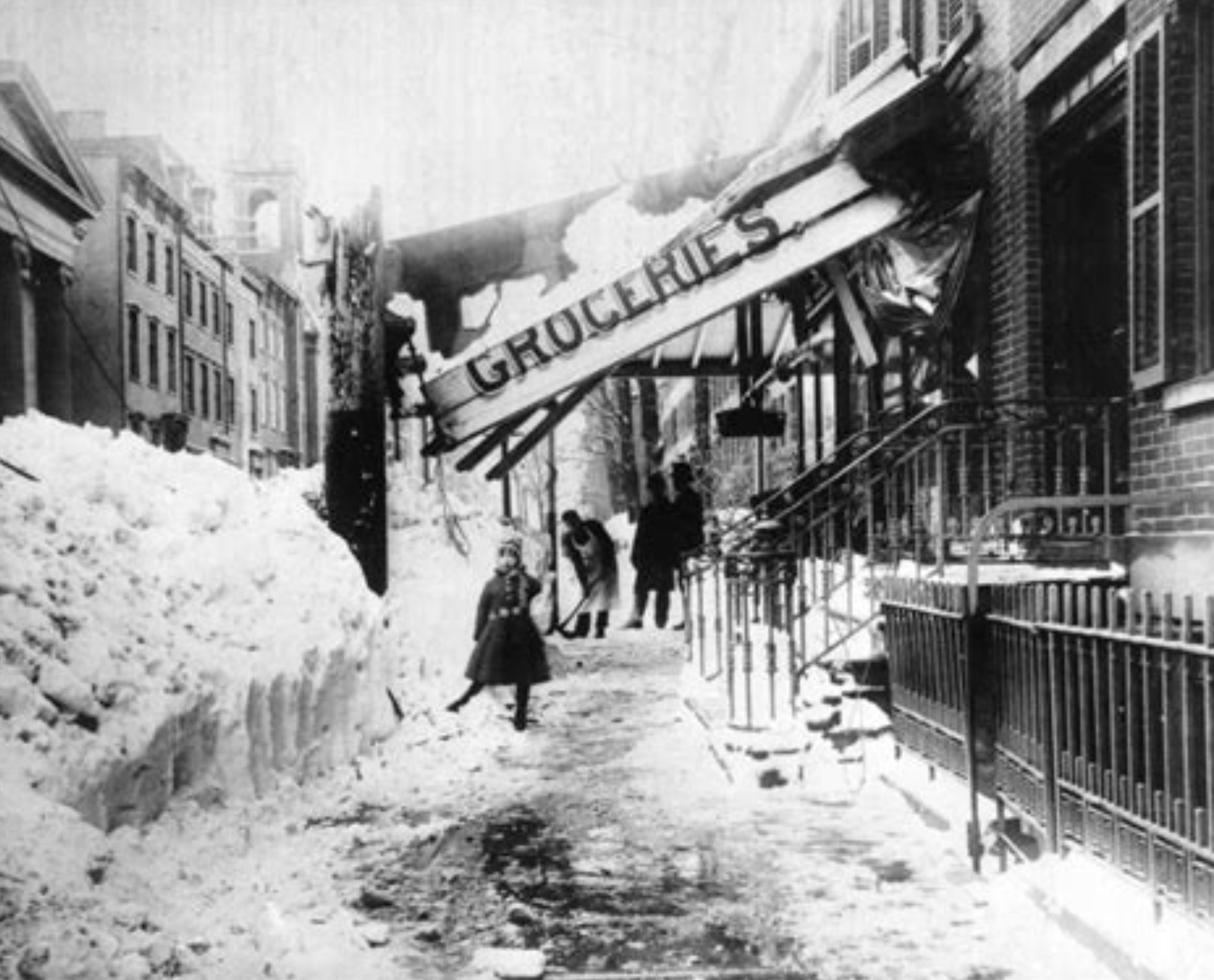 great blizzard of 1888 - Groceries