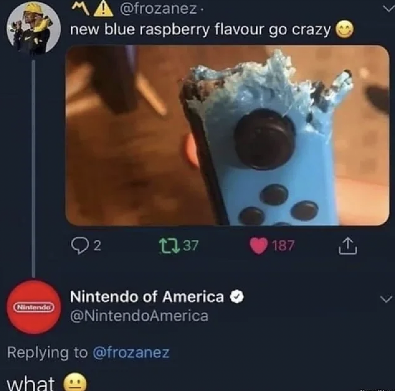 blue switch meme - Ma. new blue raspberry flavour go crazy 1737 187 Nintendo of America Nintendo what